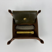 Back Road Provisions Medium Leather Valet Tray