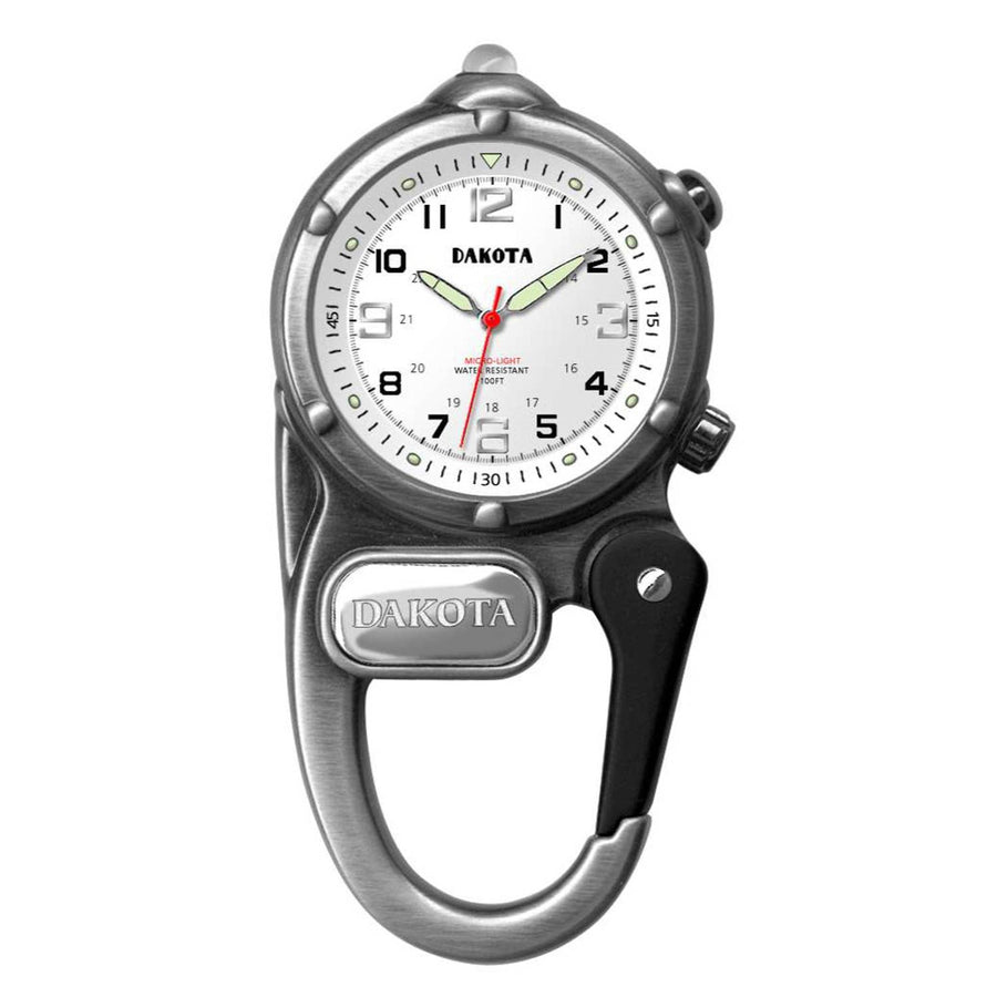 Dakota Mini Clip Watch with LED Flashlight, Tactical, Outdoor