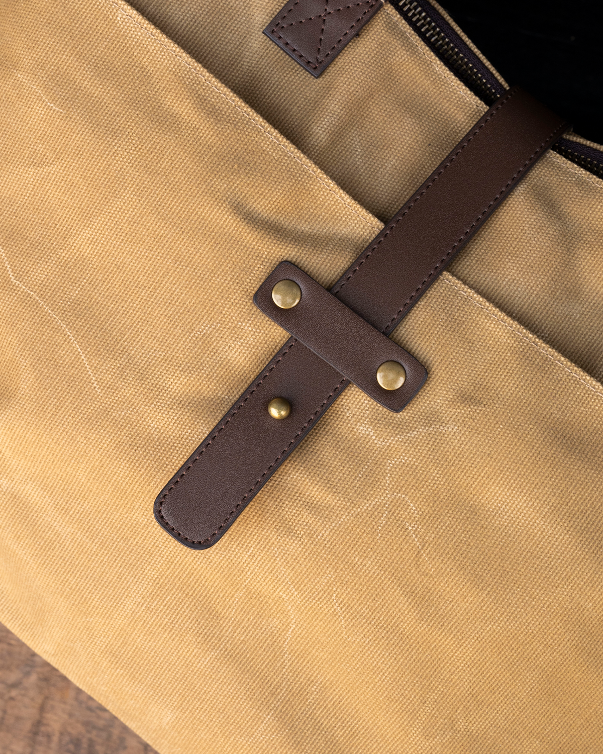 Steel City Waxed Canvas Tote Bag