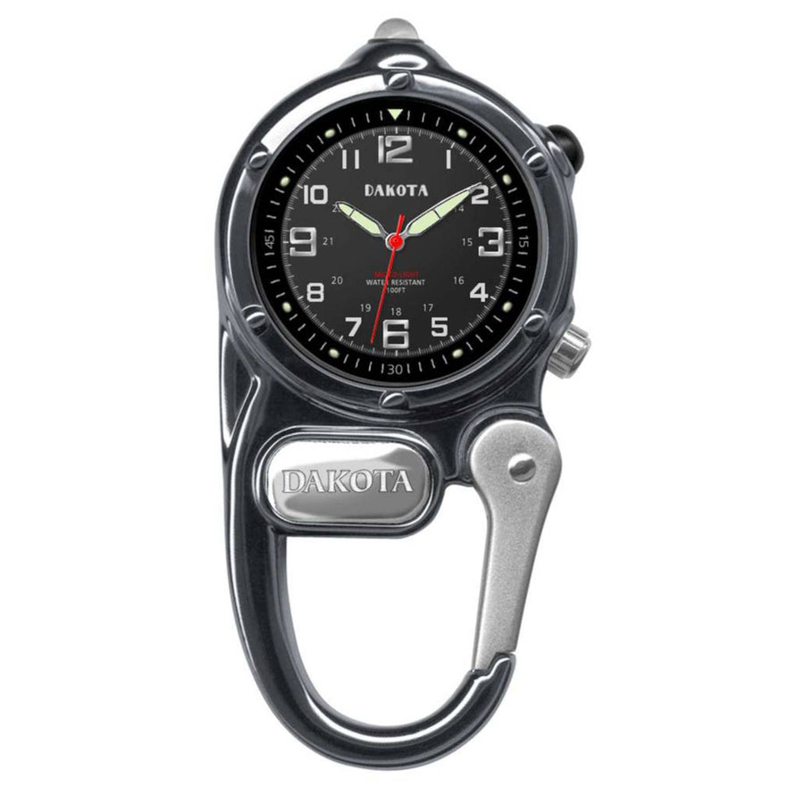 Dakota Mini Clip Watch with LED Flashlight, Tactical, Outdoor