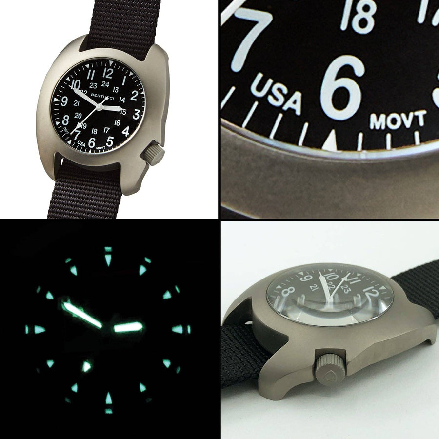 D-3T RETROFORM EPIC Black Dial Vintage Nylon Band