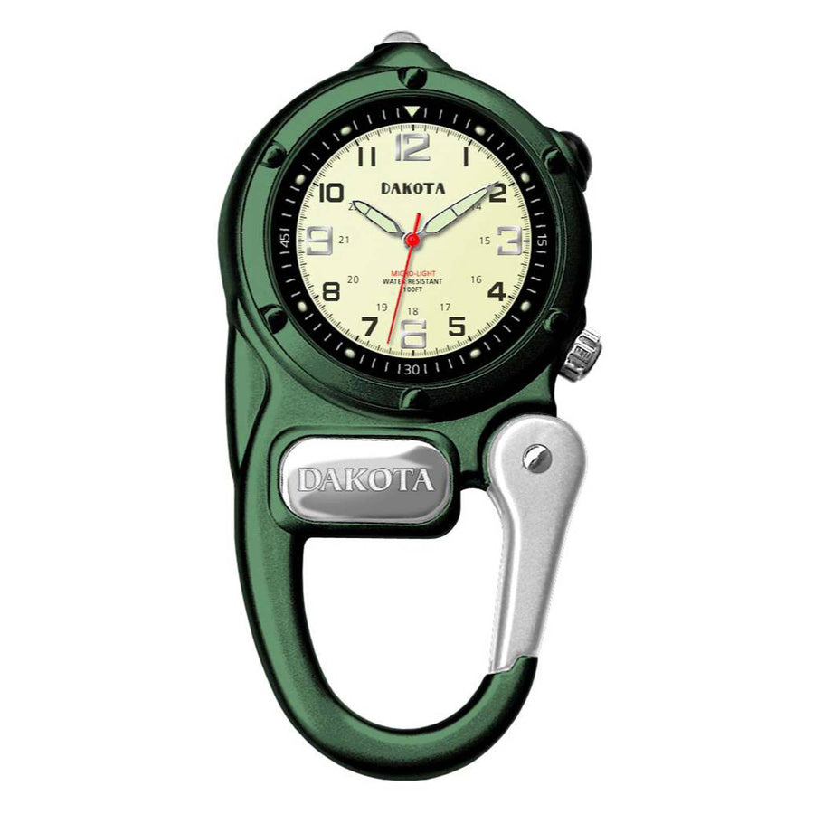 Dakota Mini Clip Watch with LED Flashlight, Tactical, Outdoor