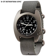 D-3T RETROFORM EPIC Black Dial Vintage Nylon Band
