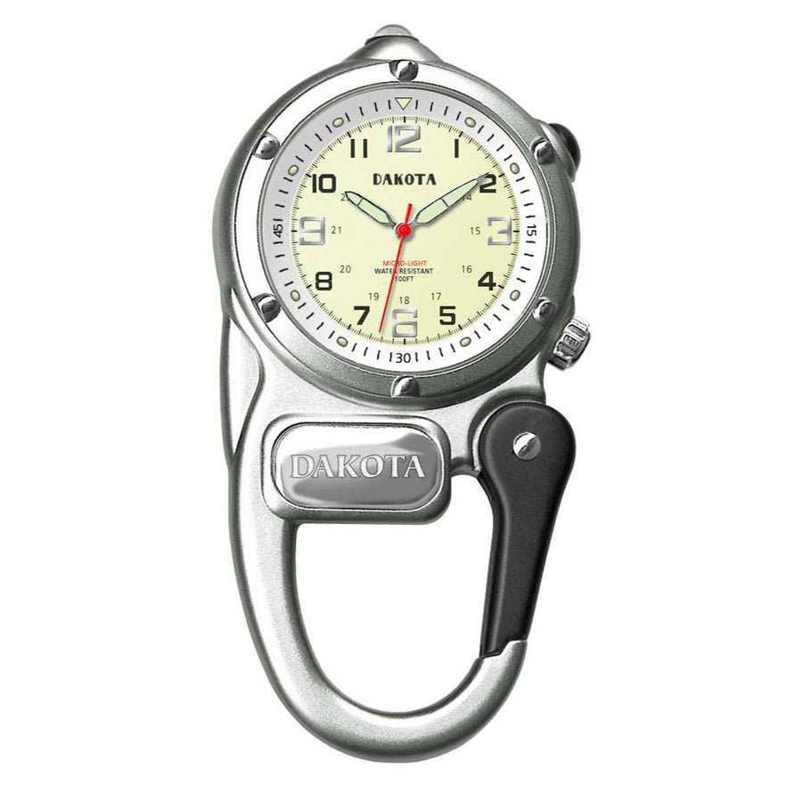 Dakota Mini Clip Watch with LED Flashlight, Tactical, Outdoor