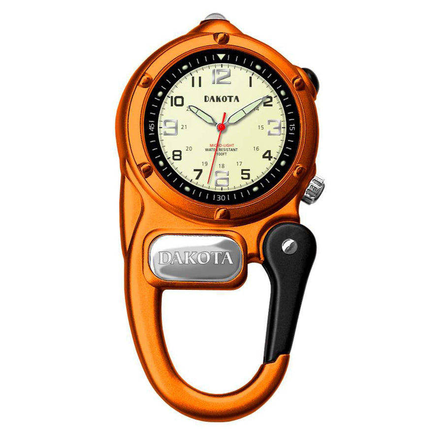 Dakota Mini Clip Watch with LED Flashlight, Tactical, Outdoor